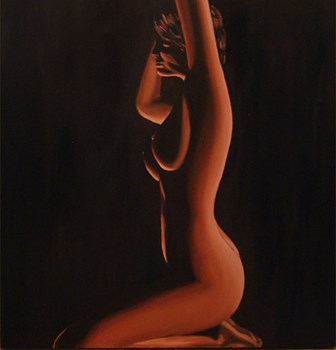 Warm Light Woman Kneeling