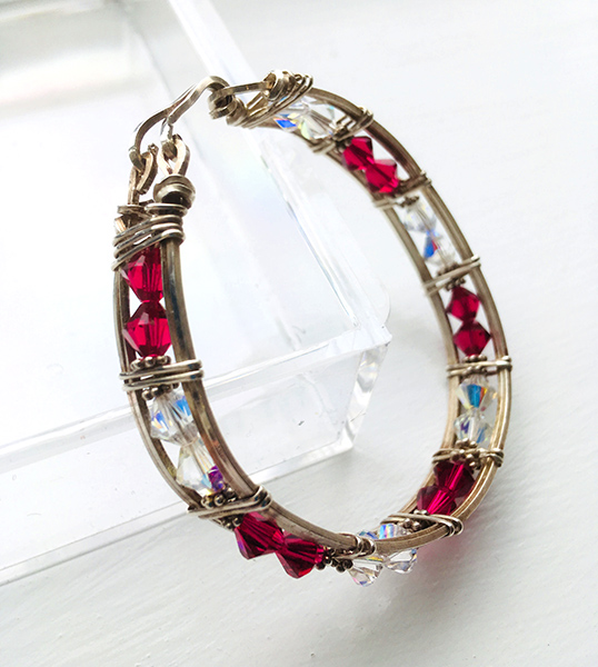 swarovski red crystal bracelet