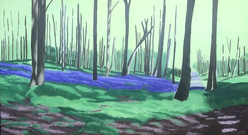 Painting Bluebell Woods - Main Areas