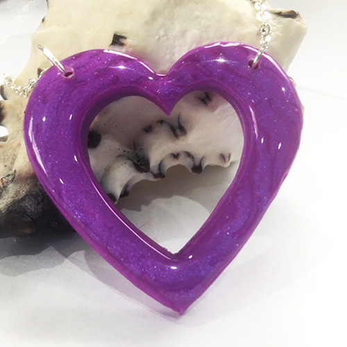 Purple Heart Pendant