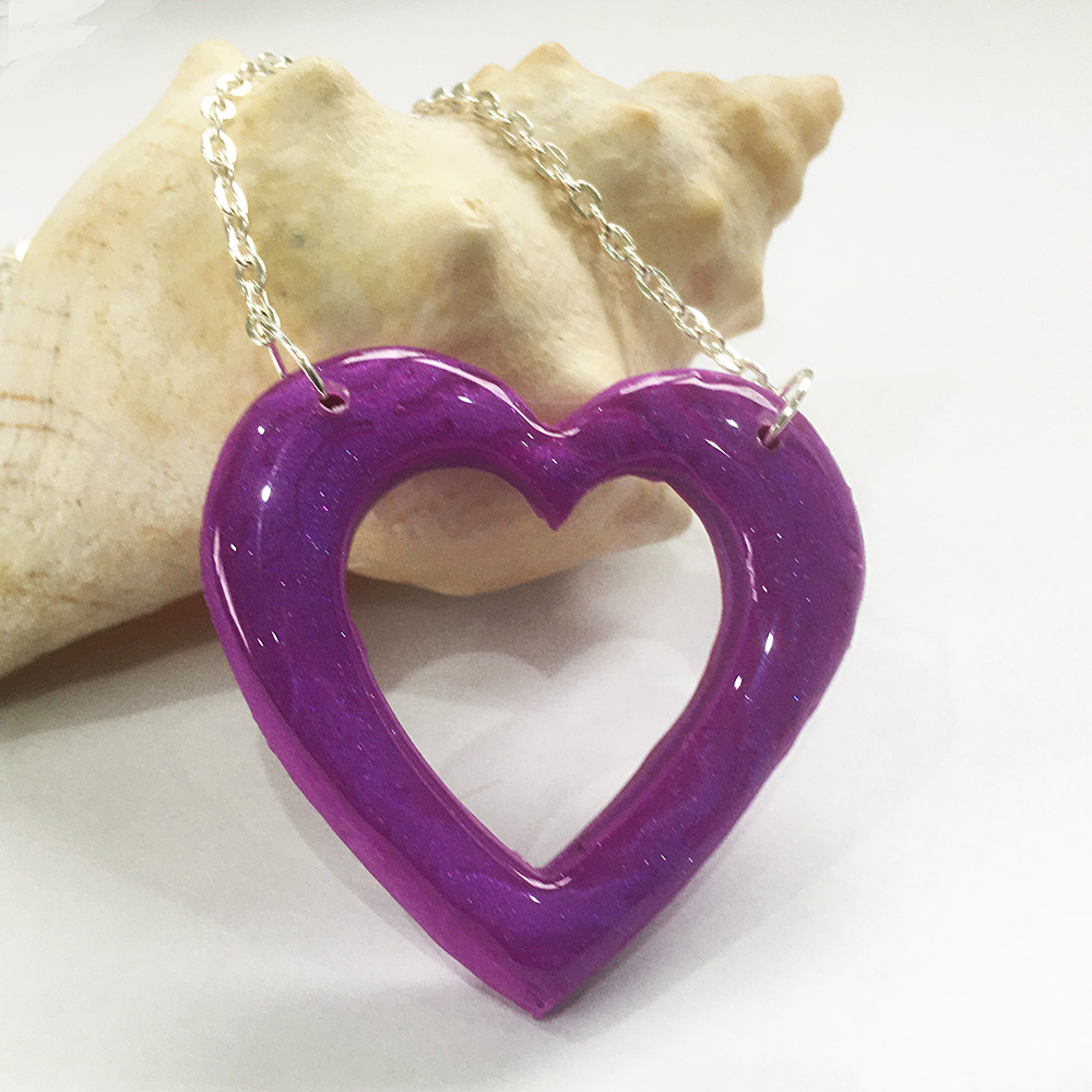 Purple Heart Pendant