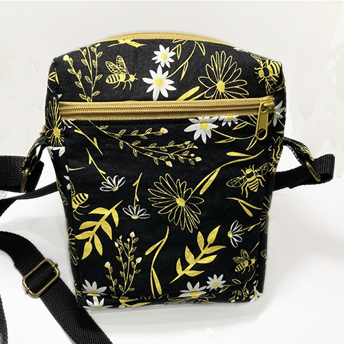 Bees and Flowers Small Crossbody Bag
