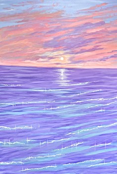 Sunset over the Sea