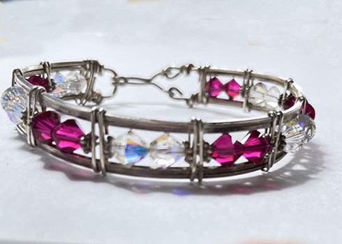 Sterling Silver and Swarovski Crystal Bracelet